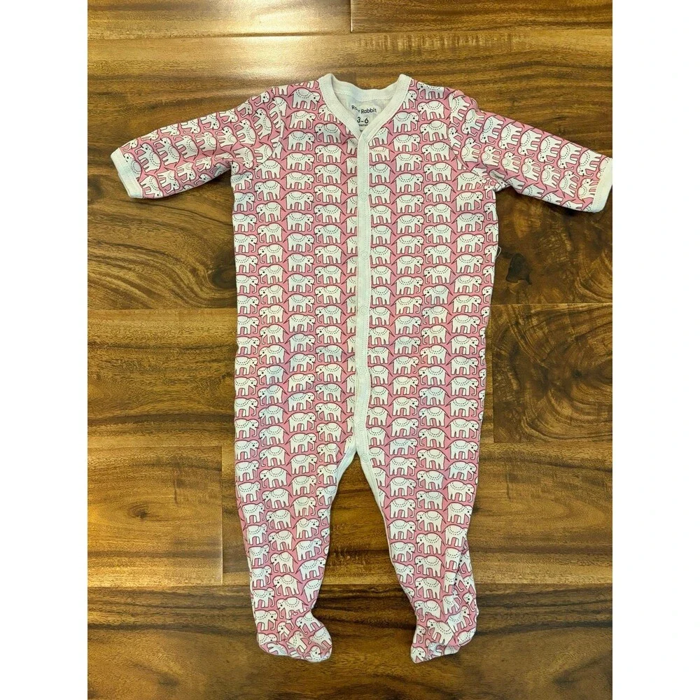 Roller Rabbit Hathi Pink Elephant Blanker & Sleeper Set, 0-3 months, NWOT